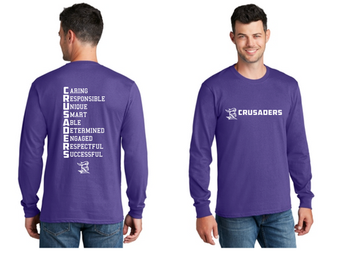 Crusaders Purple long sleeve shirt