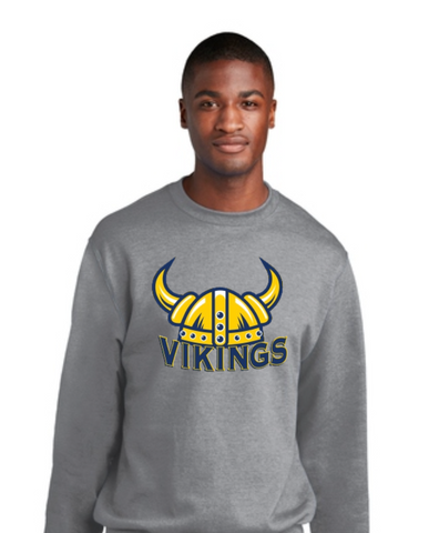 SJJ Vikings Grey Crewneck Sweatshirt