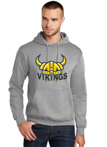 SJJ Vikings Grey Hooded Sweatshirt