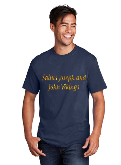 SJJ Vikings Glitter Text Tee Gold