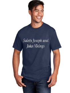 SJJ Vikings Glitter Text Tee Silver