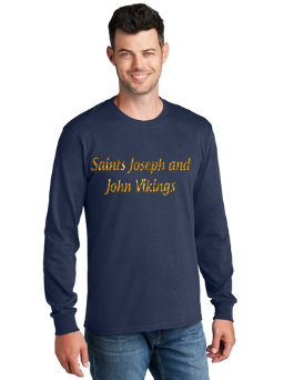 SJJ Vikings Glitter Text Longsleeve Tee Gold