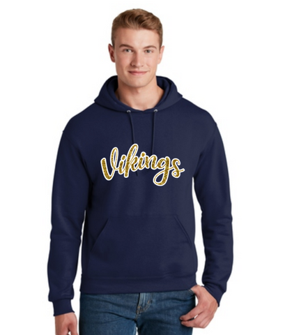 SJJ Vikings Sparkle Hooded Sweatshirt