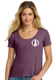Cuyahoga County Animal Shelter Volunteer Swoop Neck tee