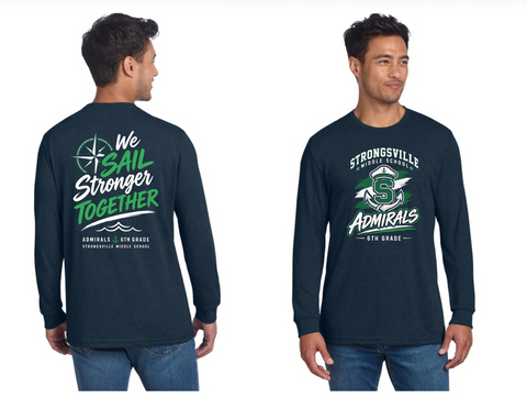 Strongsville Admirals Long Sleeve Tee Shirt