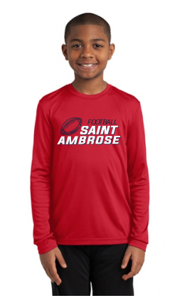 St. Ambrose Football Long Sleeve Tee