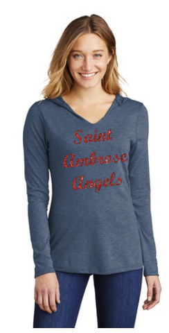 St. Ambrose Sparkle Long Sleeve Shirt Hood