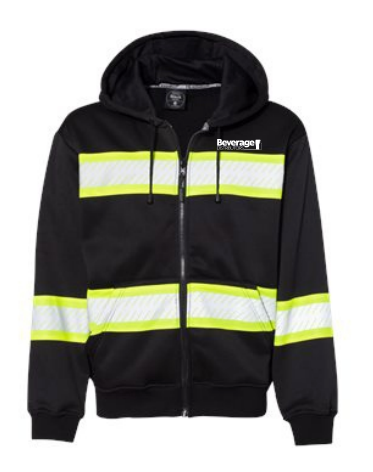 Beverage Distributors Enhanced Visibility Full Zip Hooded