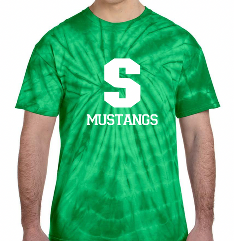 Mustangs Short Sleeve Tie Dye Tee